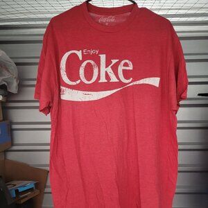 Coca Cola Enjoy Coke Vintage Logo Retro T Shirt